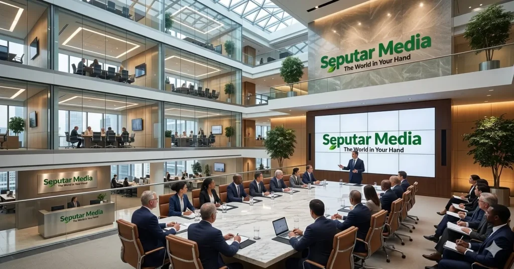 Gedung Dalam Kantor 2 Rapat Seputar Media