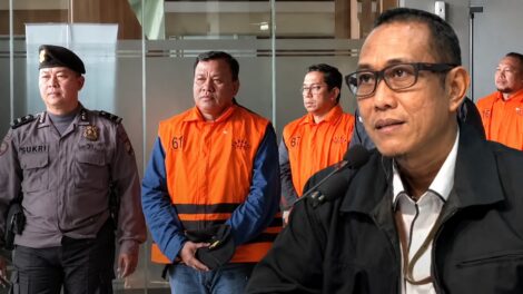 Komisi Pemberantasan Korupsi resmi menahan Bupati Kuantan Singingi, Suhardiman Amby, beserta Sekretaris Daerah Dok. Seputarmedia.id/Anas Ibrahim Dok. Seputarmedia.id/Anas Ibrahim