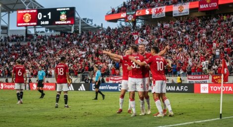 Manchester United Wrexham pada Laga Pramusim Dok. (Seputarmedia.id/Reza Aditya)