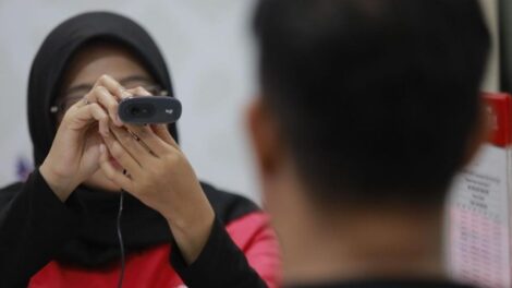 Pelantikan Suahasil Nazara di Istana Negara, Senin (14/9/2026). (Eva/detikcom)