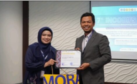 Dosen Fakultas Perikanan dan Ilmu Kelautan Universitas Brawijaya (FPIK UB), Rahmi Nurdiani, Ph.D., dalam International Conference on Biotechnology and Food Sciences (INCOBIFS) 2026.