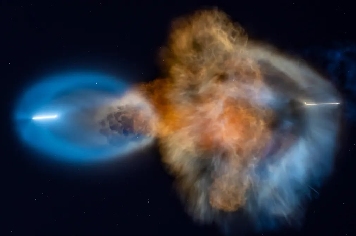 spaceX Fenomena space jellyfish atau ubur-ubur raksasa.