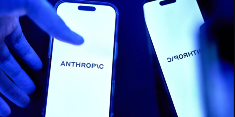 The Anthropic logo on a smartphonein Forest Hills, New York.Photographer: Gabby Jones/Bloomberg