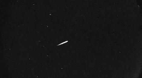 This photo provided by NASA shows a meteor from the Orionid shower on Oct. 13, 2015. (Jet Propulsion Laboratory/NASA via AP, File)