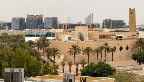 The US embassy headquarters in Riyadh, Saudi Arabia, on March 3. AFP/Getty Images