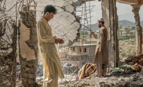 A house hit in June by Pakistani airstrikes in Paktia Province, Afghanistan, near the border with Pakistan, as seen in August.Credit...Tomas Munita for The New York Times