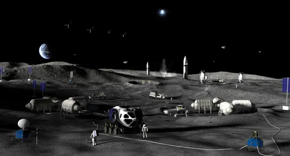 Ilustrasi pangkalan di Bulan. Foto: NASA