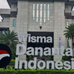 Wisma Danantara di Jalan Gatot Subroto, Jakarta Selatan.(KOMPAS.com/TEUKU MUHAMMAD VALDY ARIEF)