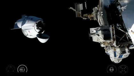 SpaceX's Crew-13 Dragon capsule, named Grace, approaches the International Space Station for docking on Oct. 1, 2026. (Image credit: SpaceX)