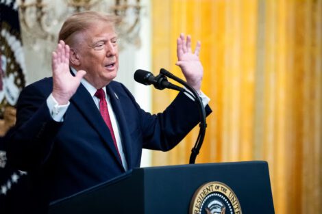 President Trump’s remarks offered a glimpse into how his attempts to help his party in the midterms often clash with his brand of personality-driven politics.Credit...Doug Mills/The New York Times