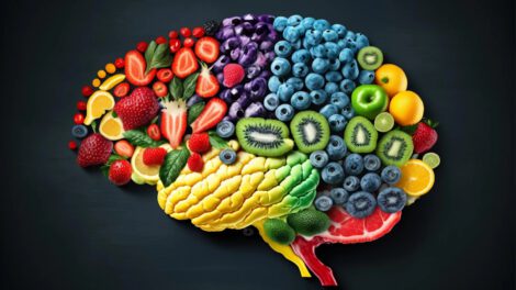 Following the MIND diet may help the brain age more slowly, according to a long-running study of more than 1,600 middle-aged and older adults. Credit: Shutterstock