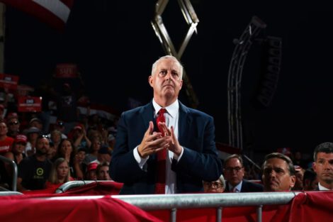 Republican Michael Whatley faces an uphill battle against former Gov. Roy Cooper in North Carolina's Senate race.Anna Moneymaker / Getty