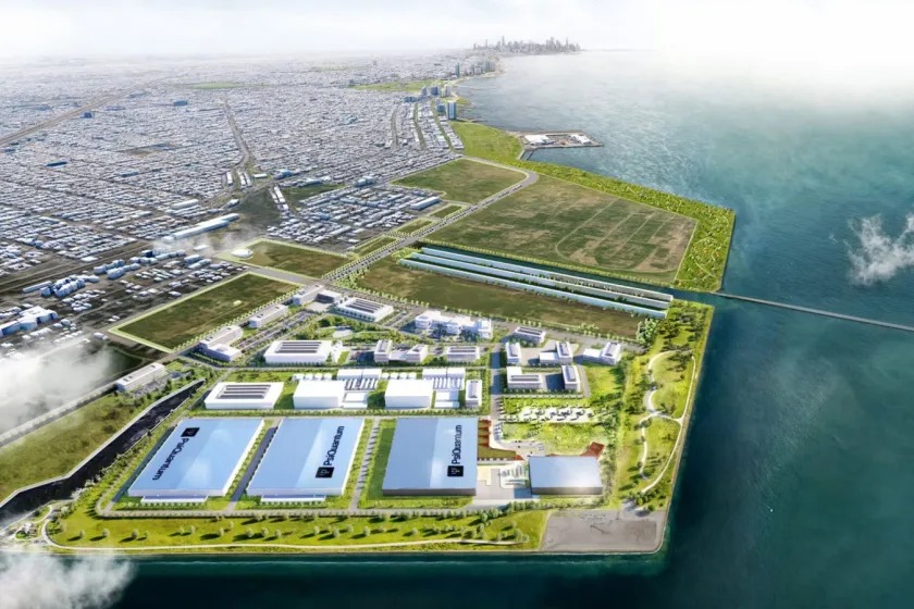 A rendering of the planned PsiQuantum campus in Chicago PsiQuantum