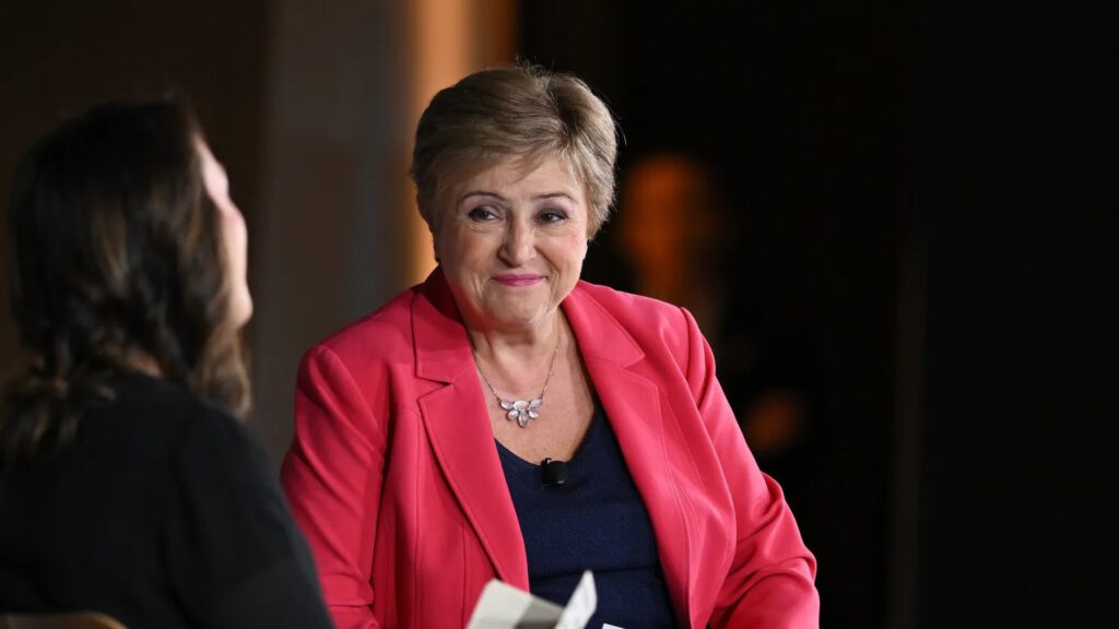 NEW YORK, NEW YORK - SEPTEMBER 22: Kristalina Georgieva, managing director for the International Monetary Fund, speaks onstage during “Semafor: The Next 3 Billion” at Convene on September 22, 2026 in New York City. Roy Rochlin | Getty Images Entertainment | Getty Images
