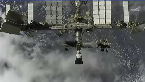 SpaceX CRS-35 Cargo Dragon's view as it approached the ISS on Oct. 15. (Image credit: NASA)
