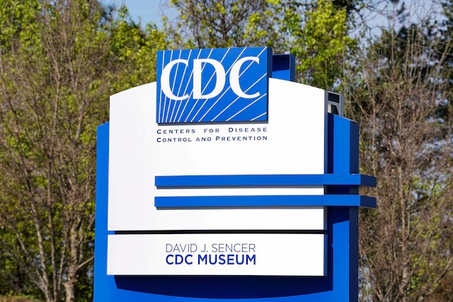 A sign sits outside the Centers for Disease Control and Prevention (CDC) Roybal campus in Atlanta, Georgia, U.S. March 18, 2026. REUTERS/Megan Varner/File Photo